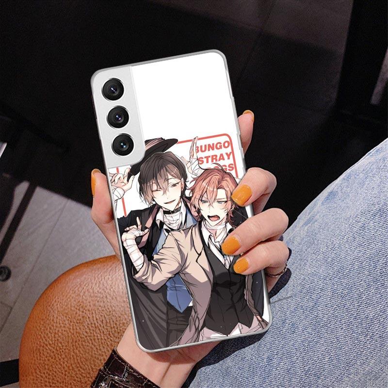 Bungo Stray Dogs Double Black Phone Case For Samsung Galaxy S24 S25 Edge S26 Ultra S23 S22 S21 Plus S20 FE + Personalized Print