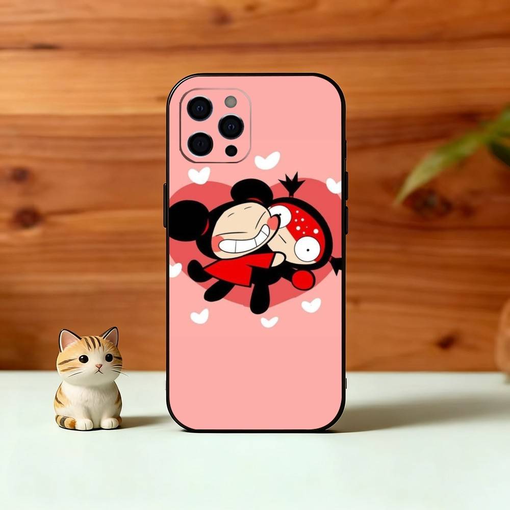 Chinese Doll P-Pucca Phone Case For iPhone 17, 16,15,14,13,12,11 Plus,Pro Max, Others Soft Black Cover