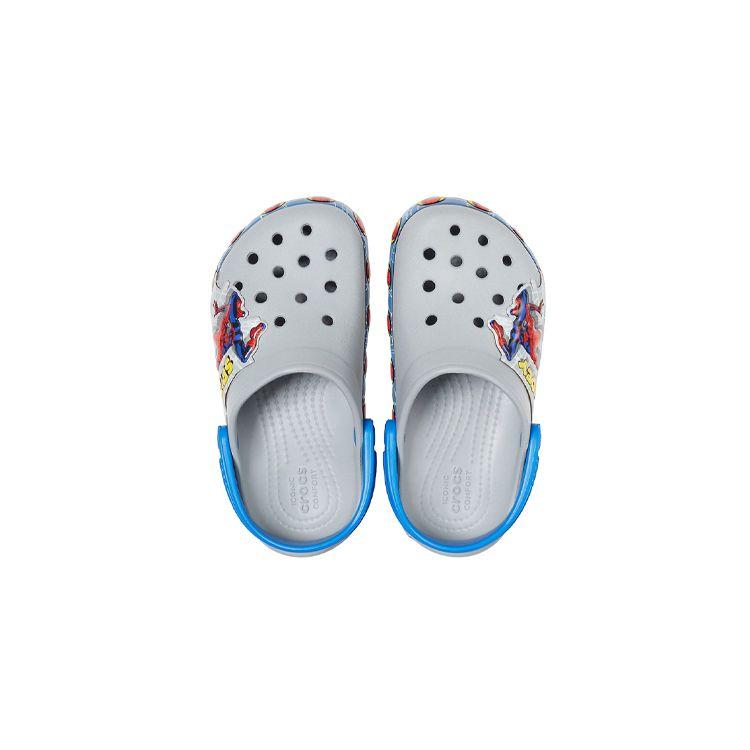 Crocs Fun Lab Человек-паук Простые Повседневные Детские Сандалии Детские Сандалии 206374-007