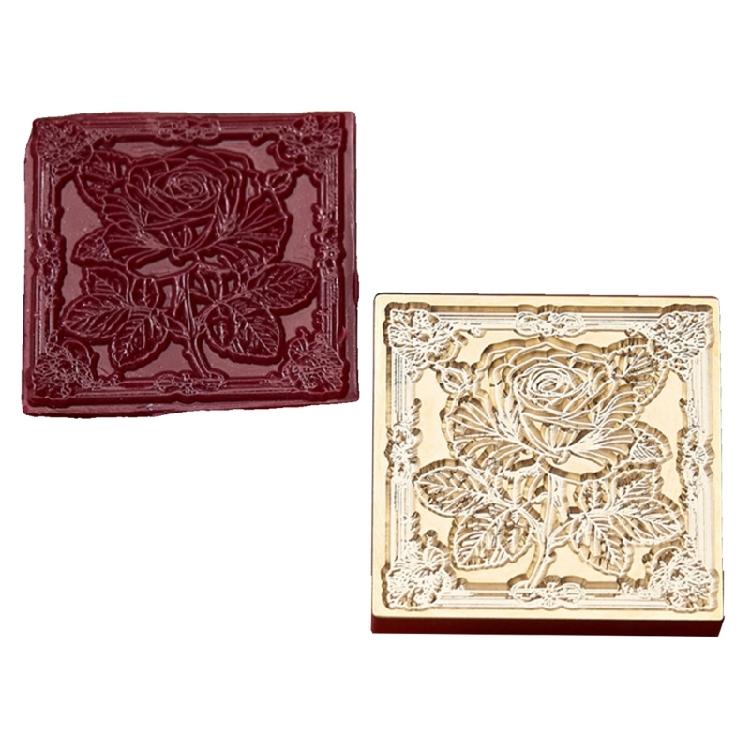 Печать-штамп с восковой печатью Декоративная печать Растение Печать воском Латунная головка для Свадебного Скрапбукинга Декорации