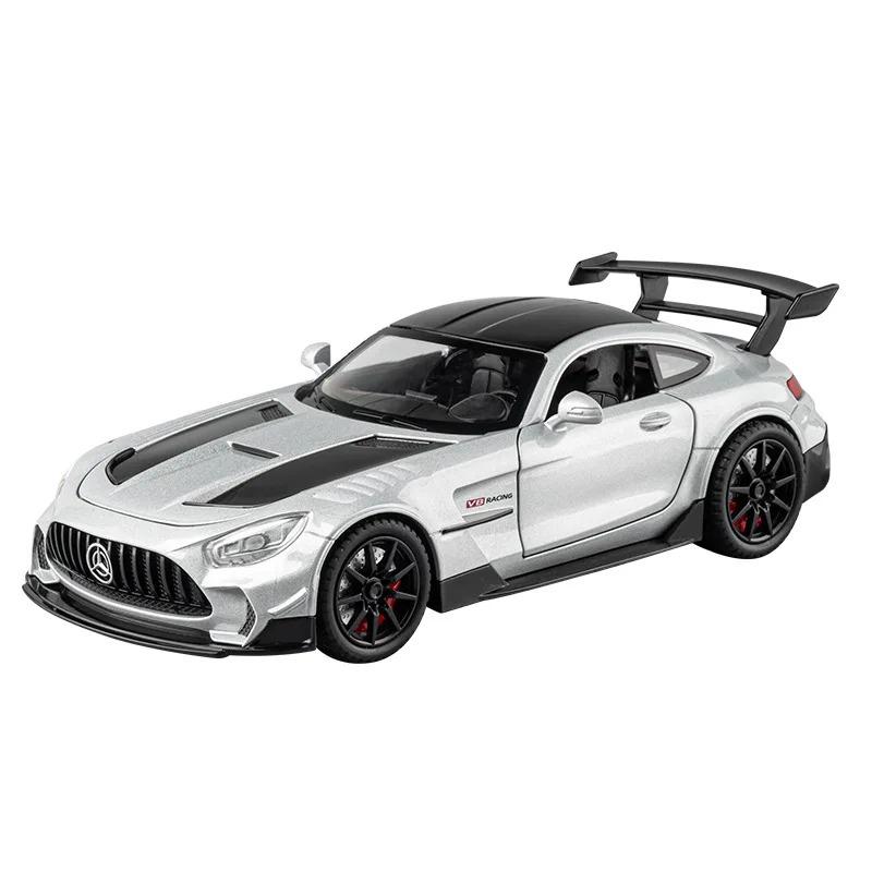 1/24 Benz GTR сплав модель игрушечного автомобиля литые игрушки звук и свет автомобиль для детей транспортное средство