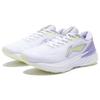 Li Ning Yue Ying 2.0 Stability Cushioning Low Top Running Shoes Women Running Shoes White Purple ARHS022-2