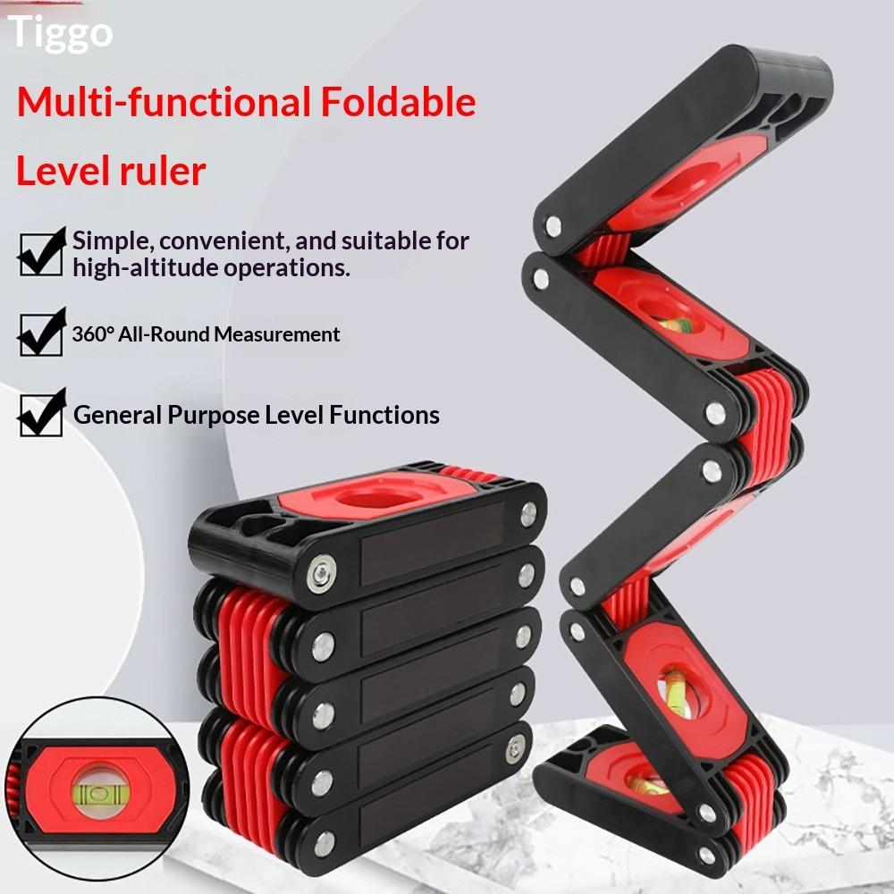 Multi-functional Folding Horizontal Ruler Home Improvement Corner Woodworking Artifact Measuring Tool Multi-angle Belt Magnetic Balance Ruler