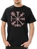 Мужская футболка Vegvisir Viking Compass Мужские Женские Футболки Топ Указатель Кельтский Языческий Вальхалла Викинги
