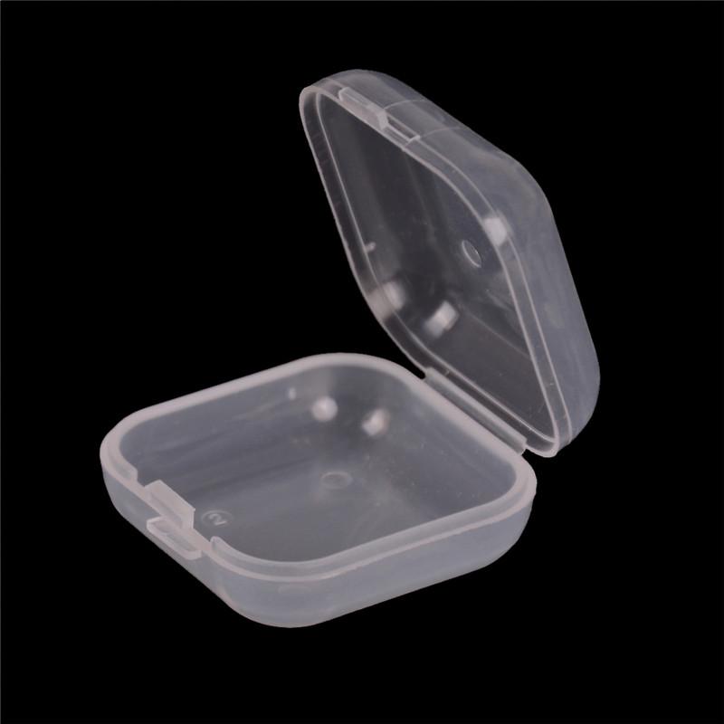 10шт мини-прозрачная пластиковая маленькая шкатулка для ювелирных изделий, беруши, контейнер для хранения