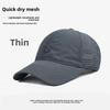 Mens Summer Baseball Cap With Sunshade Brim In Durable Polyester For Outdoor Use