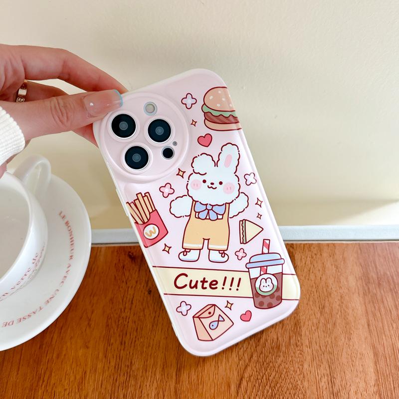 Zhitai Air Cushion Case for iPhone 13 Pro/11 and Honor 80/70 – Cartoon Design