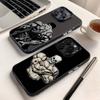 Чехол для телефона для зала, фитнеса, бодибилдинга, для iPhone 16,15,14,13,12,11,8,7, Pro, Max, Plus, Mini, XS, SE, противоударный, черный, матовый, жесткий