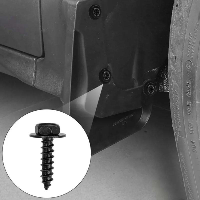 Self Tapping Screw Clips Car Bumper Carbon Steel Fasteners 20pcs Nylon Durable Set for Auto  Shield Panel Fixing