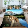 Bedding Cover Sets Wolf Print Quilt Cover 3D King Size Bedding Soft Home Textiles Children Teen Duvet Cover