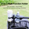 3 in 1 Stroller Cup Holder Double Cup Pushchair Bottle Organizer Lightweight Drink Rack  Wheelchair
