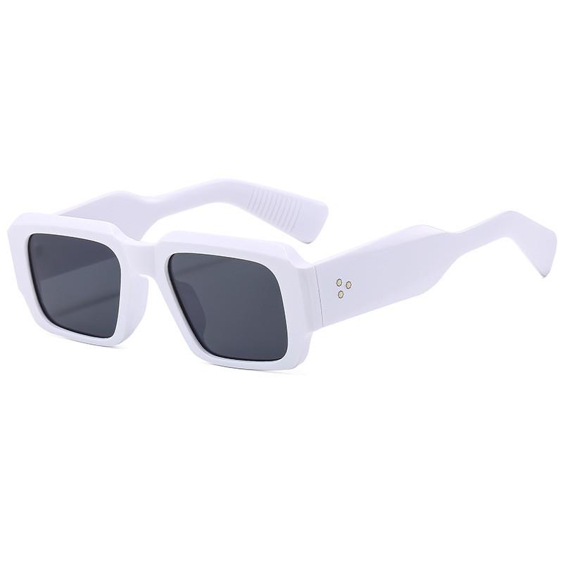 Fashion Trendy Square Sunglasses With Uv400 Protection For Casual Wear