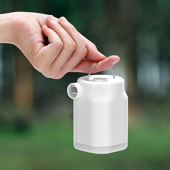 Outdoor Multi-function Air Pump with LED Light Portable USB Rechargeable Inflatables Swimming Ring Pool Float Air Mattress Bed Mini Electric Inflator