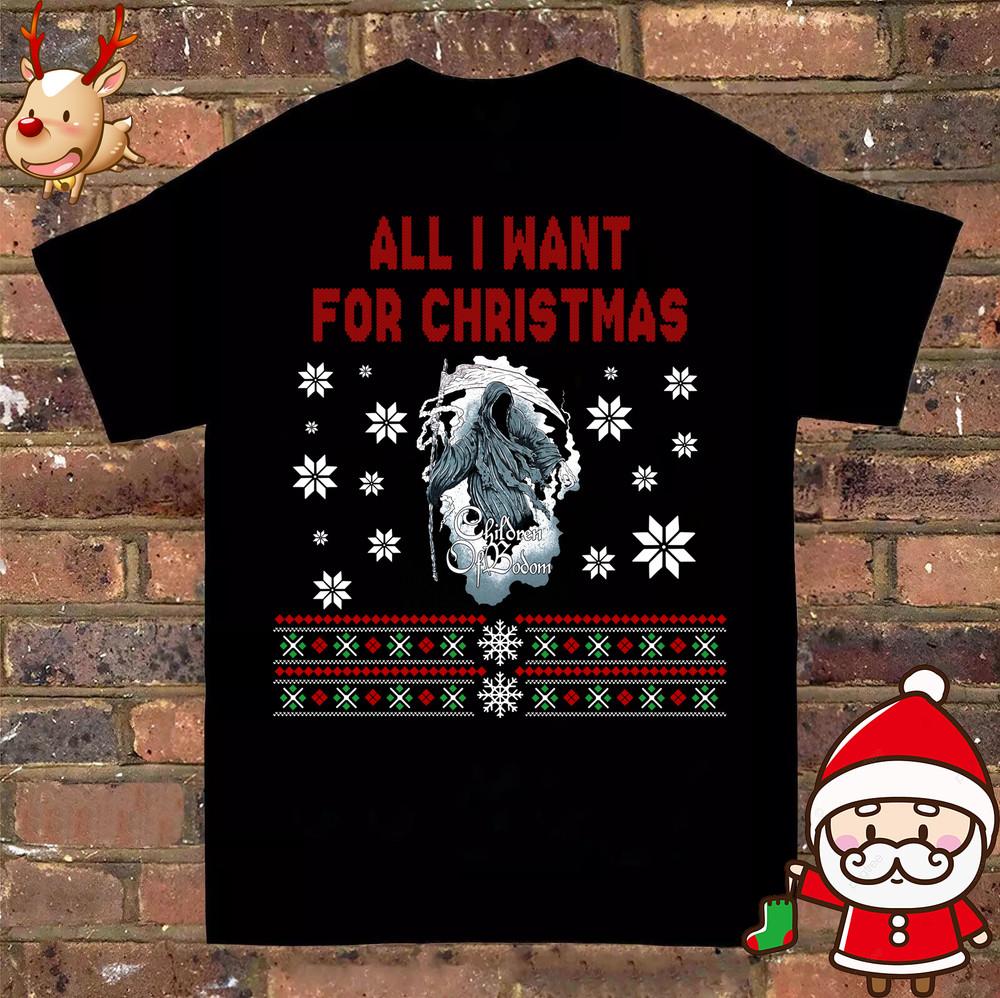 Горячая Черная Футболка Группы CHILDREN OF BODOM Подарок на Рождество Для Фаната NI536 Унисекс Футболка