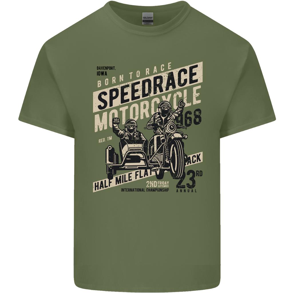 Speedrace Motorcycle Side Car Motorbike Unisexs Light Cotton TShirt