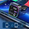 PD 30W быстрое автомобильное зарядное устройство с атмосферным светом MP3 Bluetooth USB флэш-плеер FM-передатчик #468742
