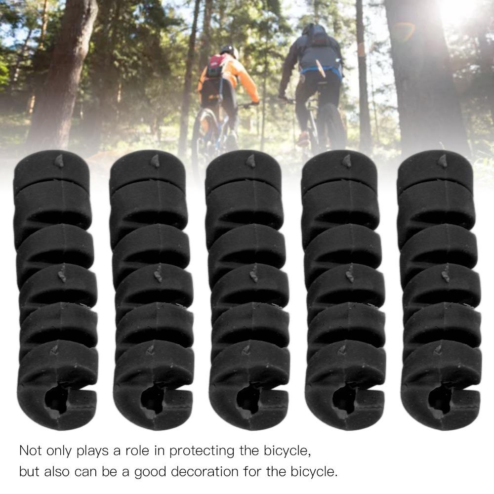 10PCS Anti-Friction Bike Cable Sleeve TPR Bicycle Brake Line Pipe Guard Cable Protection