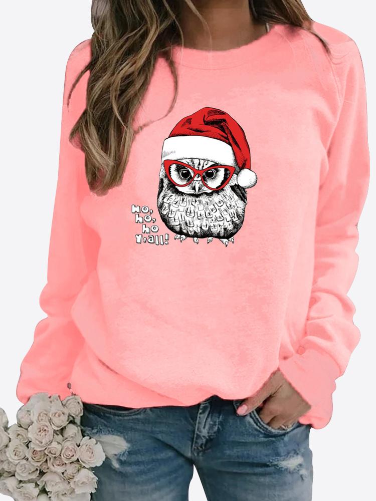 Осенний новый свитер, зимние женские топы с принтом, футболка, женская повседневная толстовка с круглым вырезом и длинными рукавами, блузка больших размеров