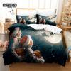 Комплект постельного белья с цифровой печатью, Комплект пододеяльника, 3D постельное белье, Лен, Размер Queen, Модный дизайн