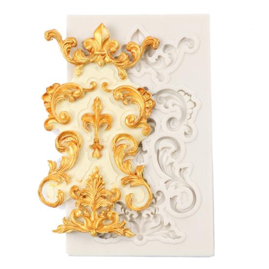 Тисненая силиконовая форма для мастики, торта, шоколада, пасты для лепки, противень для выпечки, инструмент для украшения