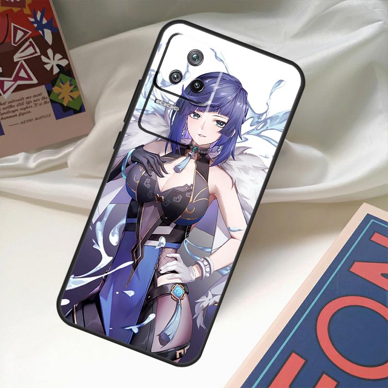 Genshin Impact Yelan Funda For POCO M6 Pro X3 X4 X5 X6 M5s F3 F5 Xiaomi 13T Pro 12T 11T 12 13 Lite 14 Ultra Case