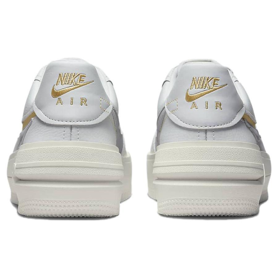 Nike Womens Air Force 1 PLT.AF.ORM 'Photon Dust' (women's sizes) Photon Dust / Team Gold / Sail / Wolf Grey Skate Shoes DJ9946 002