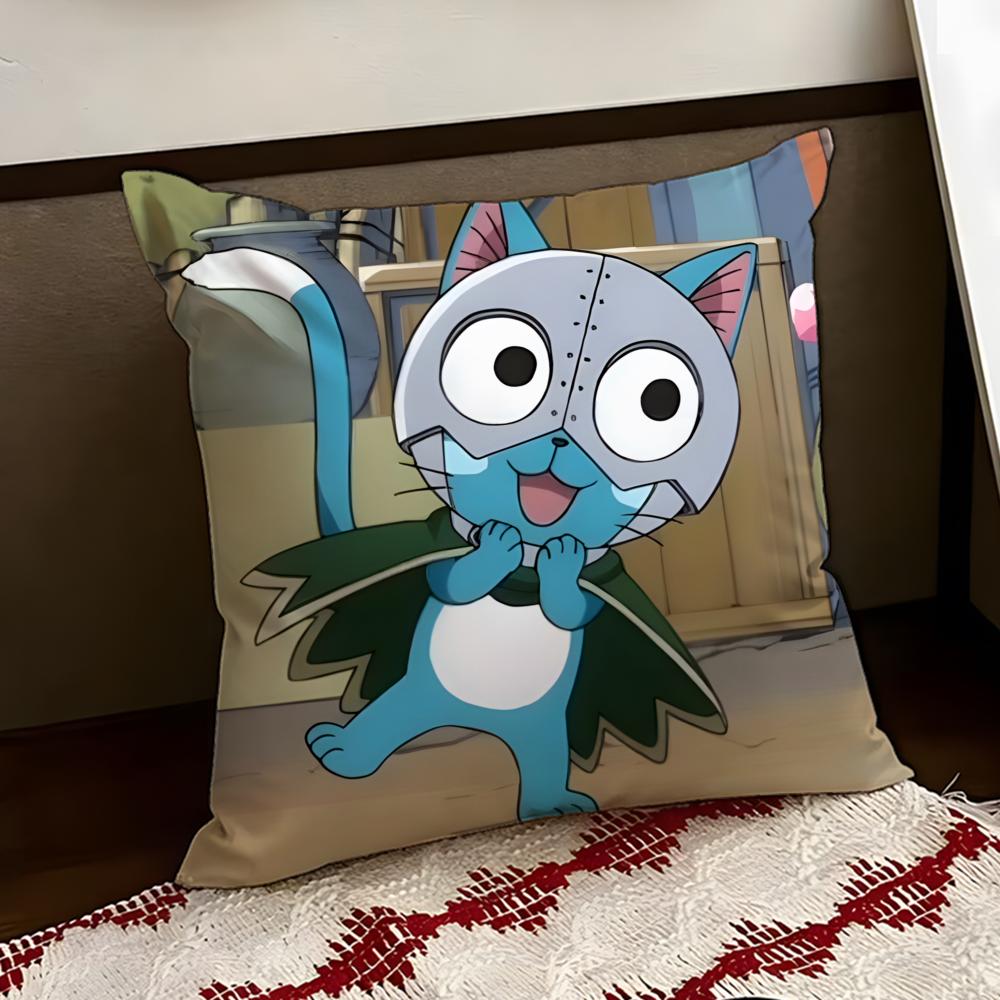 Cute FFAIRY TTAIL Cushion Cover Reversible Soft Durable Pillow Cover Home Car MultiScene Use for Daily Comfort