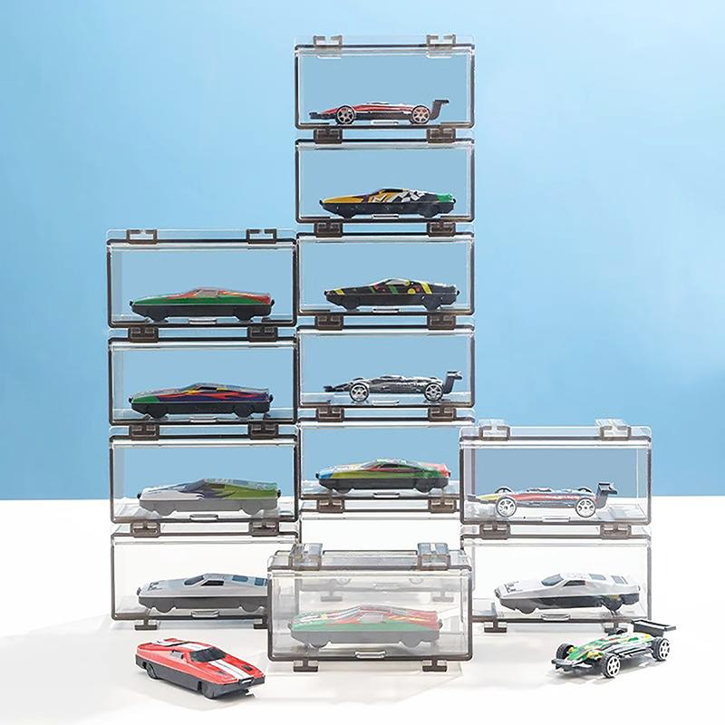1:64 Diecast Model Car Plastic Display Box Storage Box High-Grade With Fasteners Be Connected For Hot Wheel Minigt