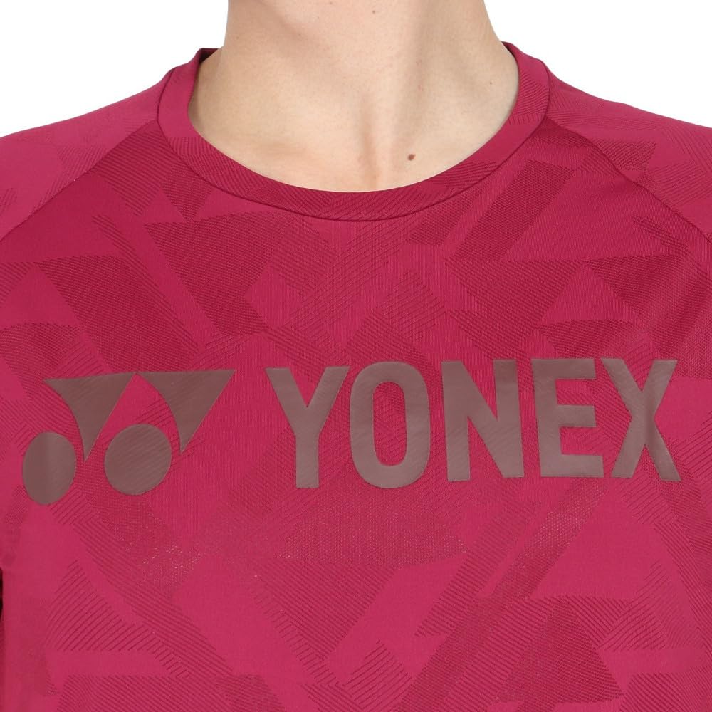 Yonex Dry 16715 Wine Red Small T-Shirt (Fit Style) (037)