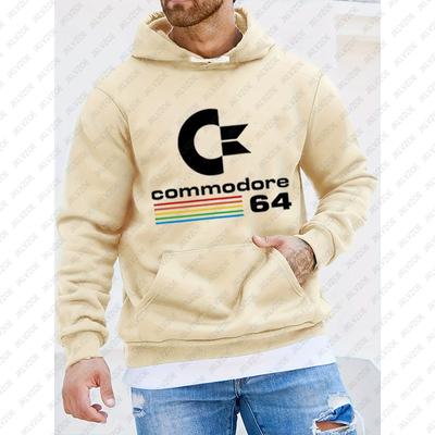 Худи с принтом Commodore 64 C64 SID Amiga Ретро Уличная толстовка Топы Осень Женская Мужская Повседневная Толстовка с капюшоном Хлопковая Одежда для мужчин