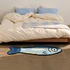 Salted Fish Design Rug Soft comfy cartoon salted fish mat, fit bedroom, balcony, bay window, bathroom and doorway for indoor & occasional outdoor use.
