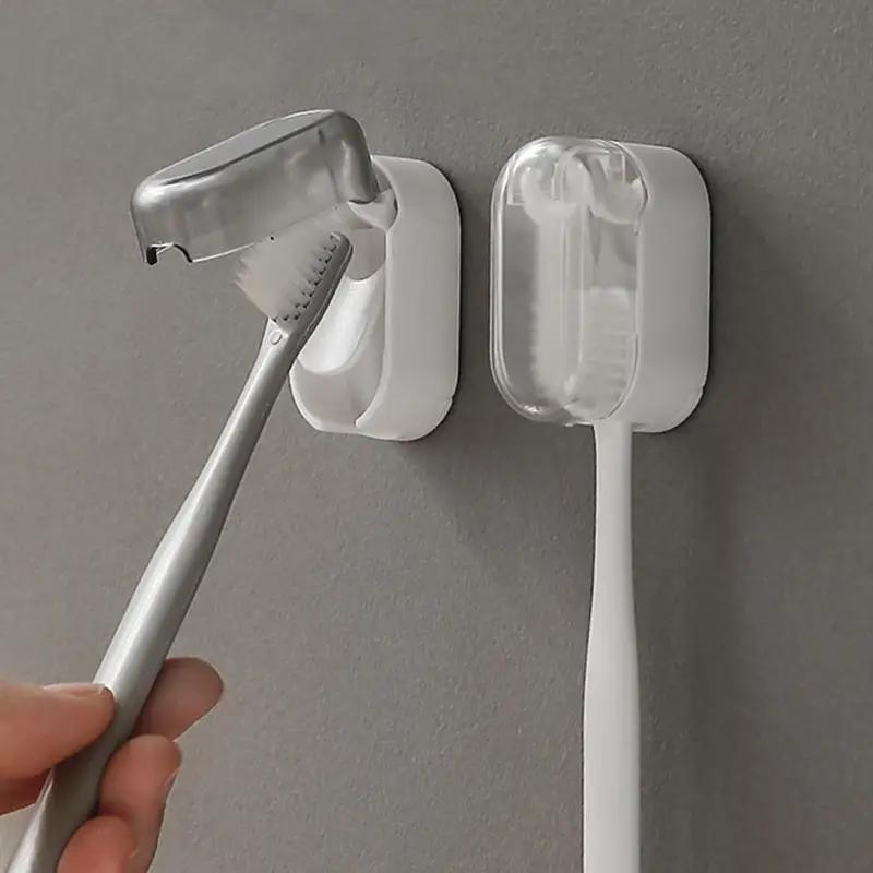 Настенная полка для хранения зубных щеток, неперфорированная, с рисунком, настенная полка, многофункциональный органайзер для ванной без перфорации