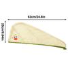 Cute Polyester Hair Towel Wrap For Kids,Hair Drying Towels Rapid Dry Hair Turban Funny Twist Hair Towel For Women Girls Kids