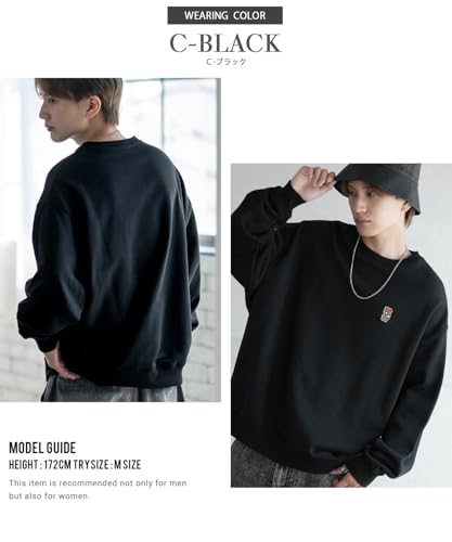 [IMPROVES] [SIDEWAYSTANCE] Embroidered One-Point Fleece Sweatshirt