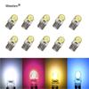 10pcs Auto T10 LED W5W LED Bulbs White 194 168 LED Lamp 501 COB Silicone Shell Car LED Lights Super Bright Turn Side Lamp 12V