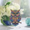 Акриловые Фигурные Ветви Сова Настольные Наборы Алмазной Мозаики Стразы Настольные Украшения для Декора Дома и Офиса