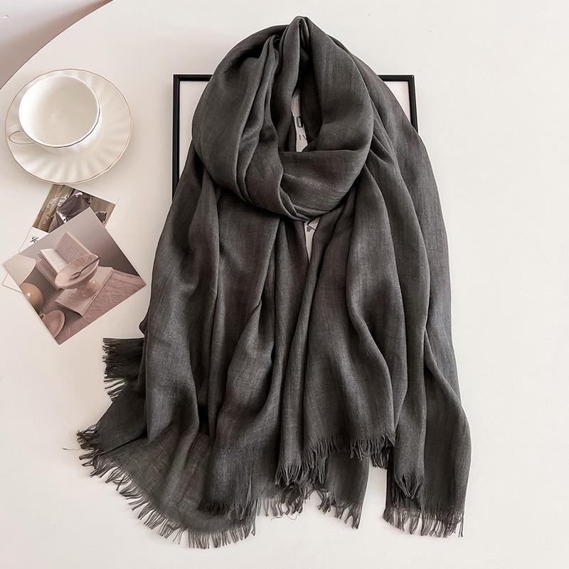 New Ramadan Big Size Women High Quality Muslim Hijabs Plain Solid Color Scarf Shawls Lady Wraps Headwear Pashmina