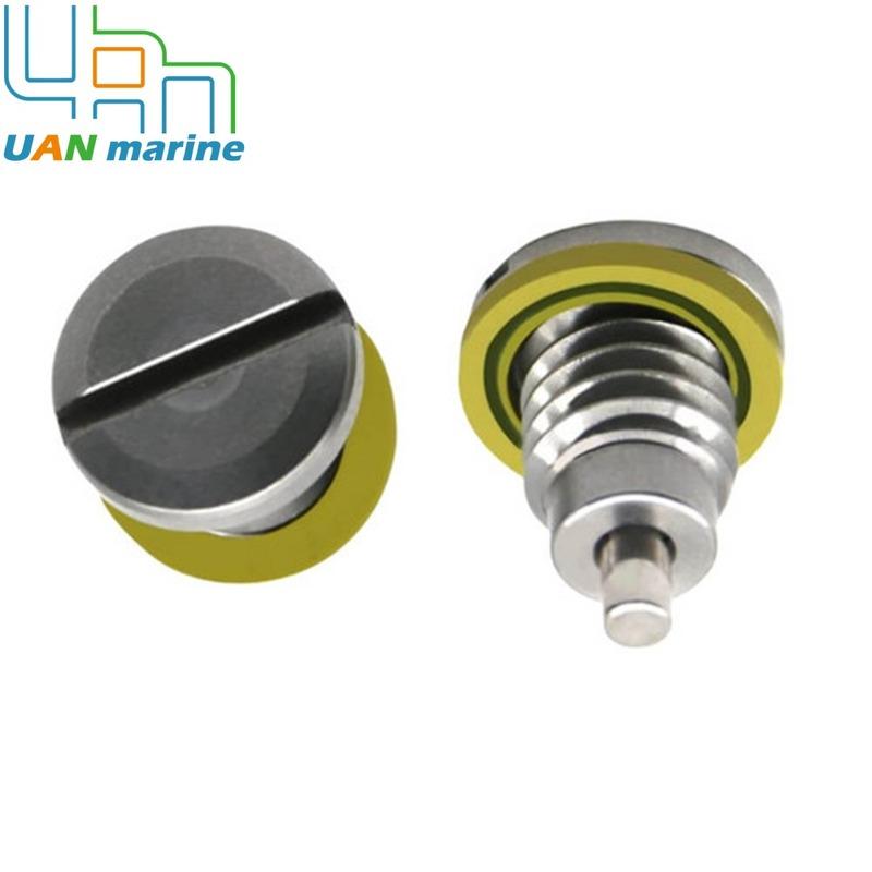 2 Pcs Magnetic Outdrive Gear Case Drain Plug Screw with Gasket For Mercruiser Stern Drive Alpha 1 Gen 1 2 R MR TR 22- 8M0058389
