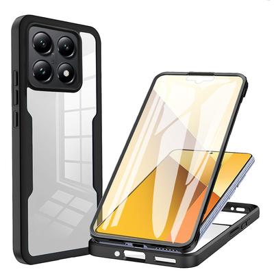 Защитный чехол для телефона Note 13 Pro 360 Full Body для Redmi Note 13 Pro Plus Прозрачный ПК+ТПУ Противоударный бампер Note 13
