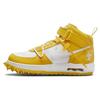 Off-White x Air Force 1 Mid SP Кожа Varsity Maize Унисекс Кроссовки Желтый DR0500-101