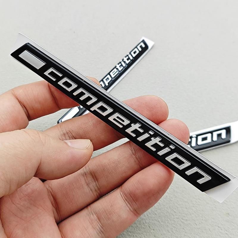 3D ABS Car Sticker Competition Logo Bar Underlined Badge Emblem Decals For BMW M3 M4 M5 X5M X6M Thunder Edition Auto Accessories