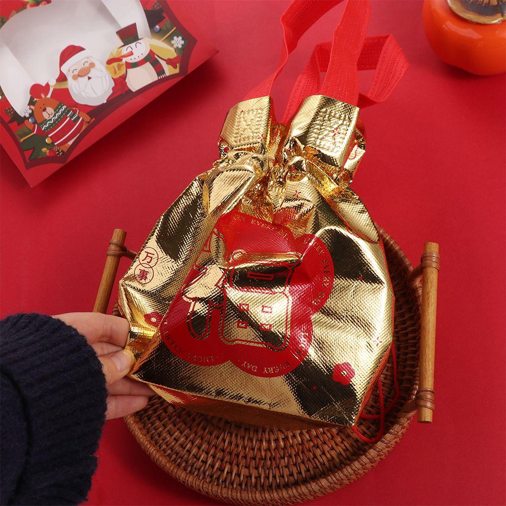 Eco-Friendly Drawstring Gift Bag Fu Character Goody Bag Wedding Gift Candy Bag Lunar New Year