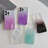 Bling Sequin Clear Magsafe Phone Case For Iphone 14 13 12 11 Pro Max Glitter Stars Soft Epoxy Cover