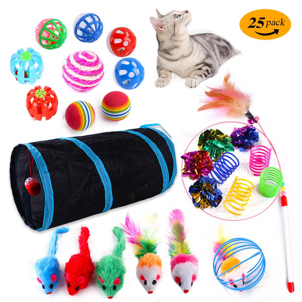 Набор игрушек для кошек «Трансграничный»: Интерактивный тизер, плюшевая мышь и звуковые игрушки