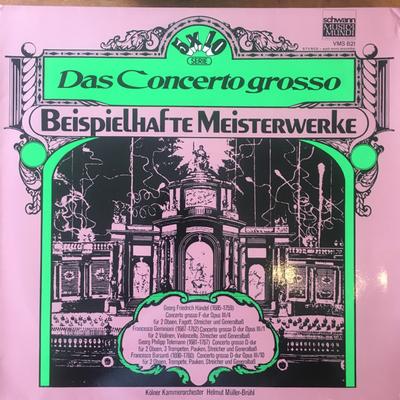 Виниловая пластинка HELMUT MULLER-BRUHL - Das Concerto Grosso VMS821 Schwann 5x10 1971 Германия Классика Б/у