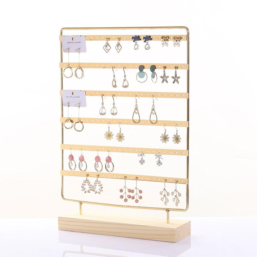 Large Capacity Jewelry Display Stand DIY Earrings Storage Rack Room Decoration