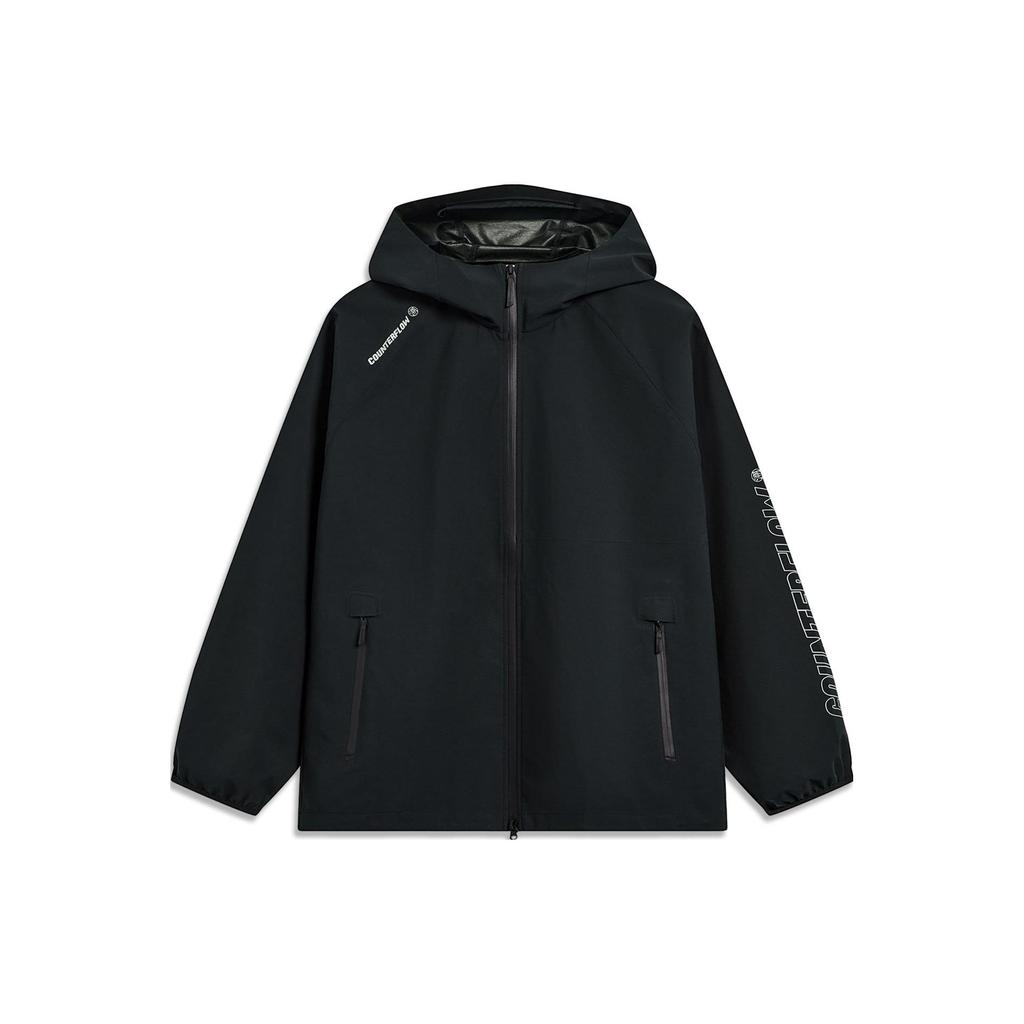 Li Ning CF многофункциональная защитная ветровка куртка мужская куртка черная AFDT821-1