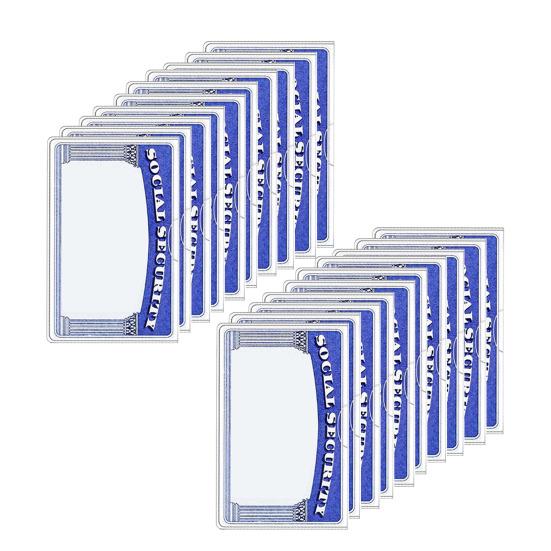 10/20 Pcs Social Security Card Sleeves Transparent Medicare Card Protector Water Resistant Clear PVC Card Holder for ID Debit Credit Card