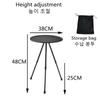Портативный подъемный складной стол для кемпинга, мини-стол для пикника на открытом воздухе, круглый стол на трех ножках, алюминиевый сплав, принадлежности для кемпинга