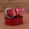 Womens Leather Waist Belt With Alloy Buckle For Fashionable Office And Weekend Looks